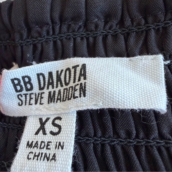 BB Dakota Sz XS Multicolor Floral Smocked Crop Top Elbow Length Puff Sleeves - Picture 7 of 8